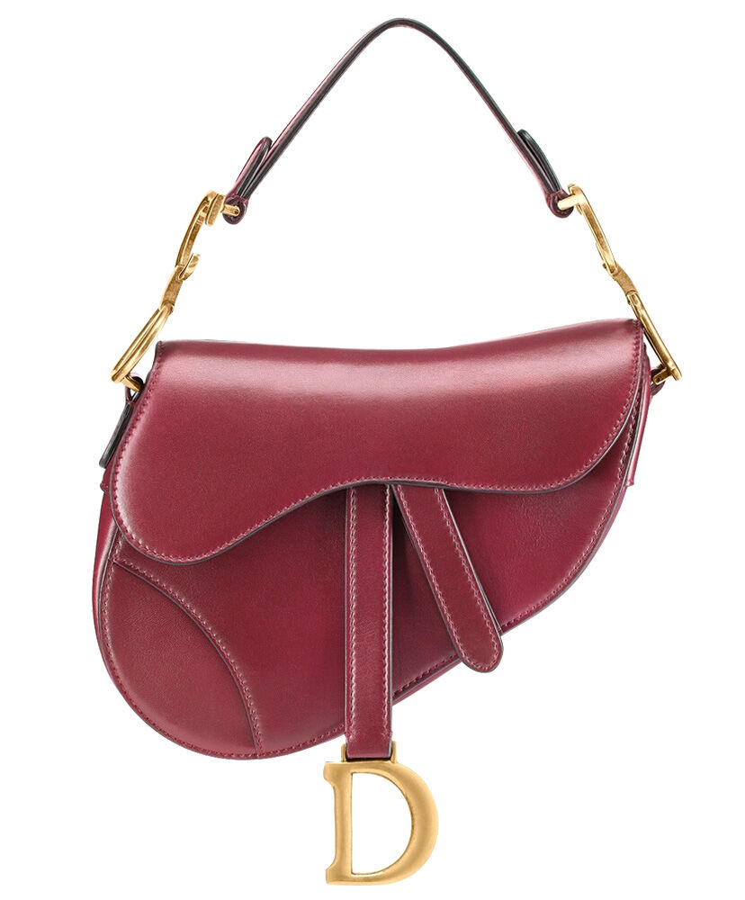 Christian Dior Mini Saddle Calfskin Bag Red